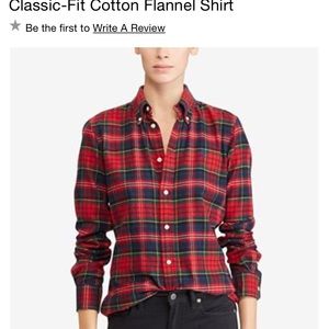 Classic-Fit Cotton Flannel Shirt